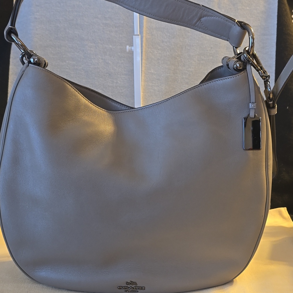 Coach Nomad Hobo Bag in Gray Leather - Picture 6 of 10